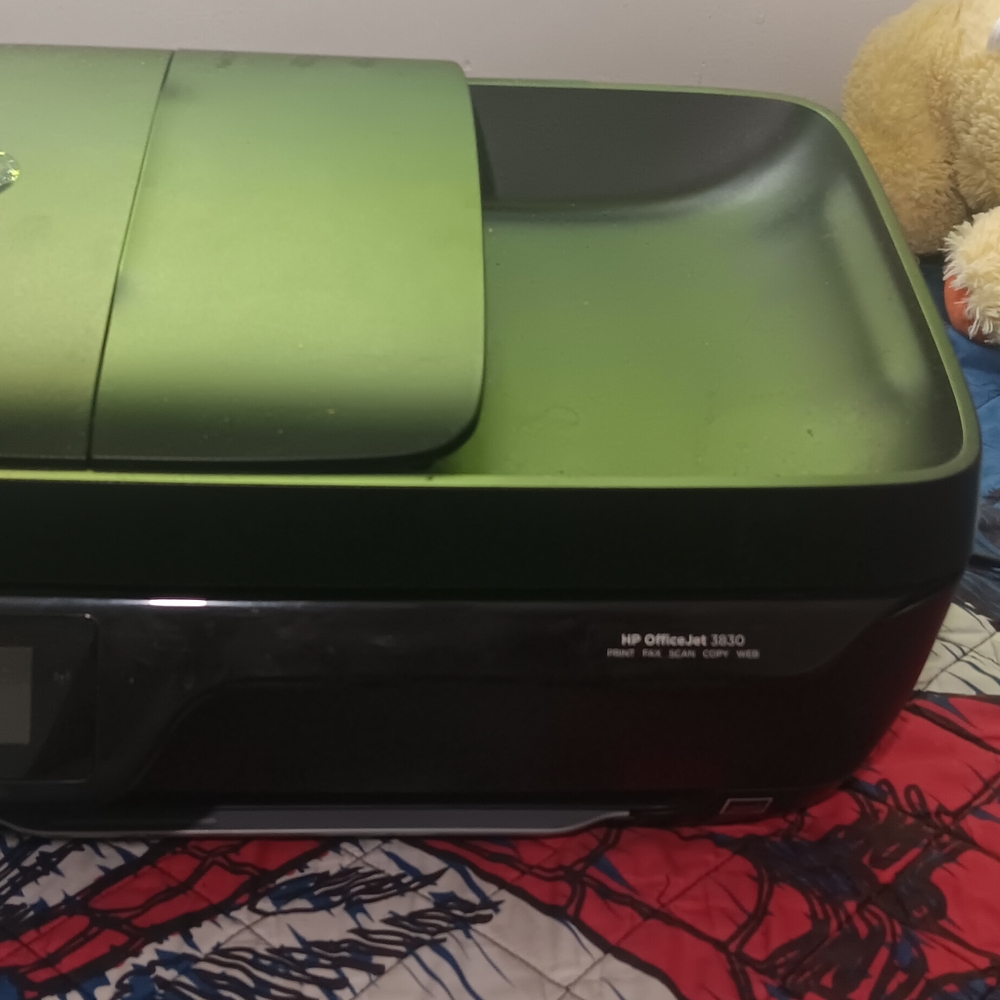 HP OfficeJet 3830 in Green and Black